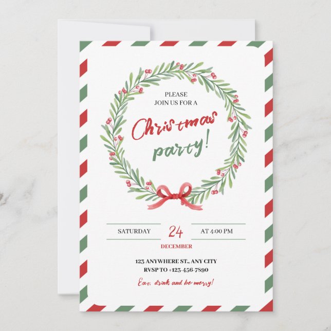 Årets underbaraste tid är här inbjudningar (Framsida)