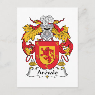 Arevalo Family Crest Vykort