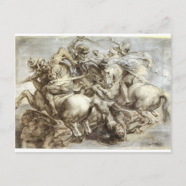 Arezzo anghiari Battle Vykort (Framsida)