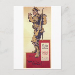 Arf a mo'Kaiser! (1914)_Propaganda Poster Vykort