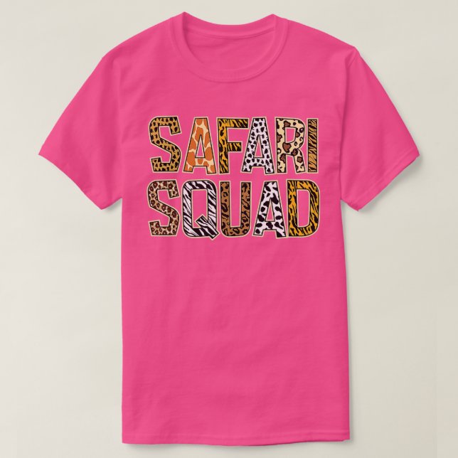Arfica Safari Squad Zoo African Wildlife Summer Va T Shirt (Design framsida)