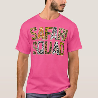 Arfica Safari Squad Zoo African Wildlife Summer Va T Shirt