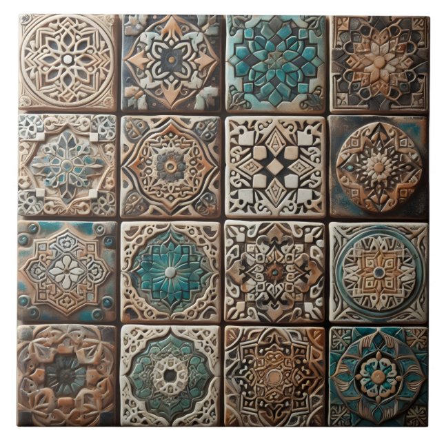 Arful Tile Earthy Tones Craftsmanship Kakelplatta (Framsidan)