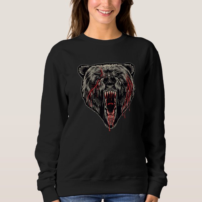 Arg Aggressivt björn T Shirt (Framsida)