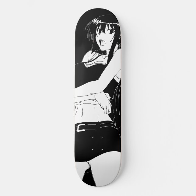 Arg Anime Girl Skateboard Deck (Framsida)