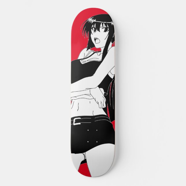 Arg Anime Girl Skateboard Deck (Framsida)