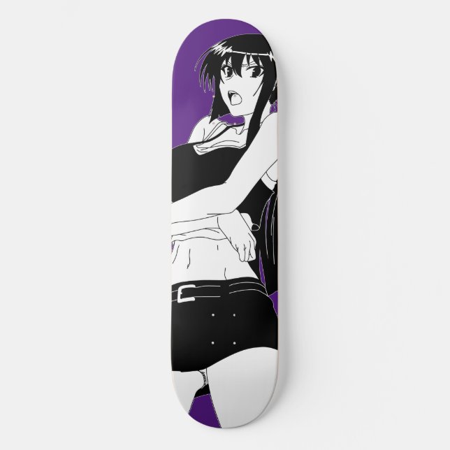 Arg Anime Girl Skateboard Deck (Framsida)