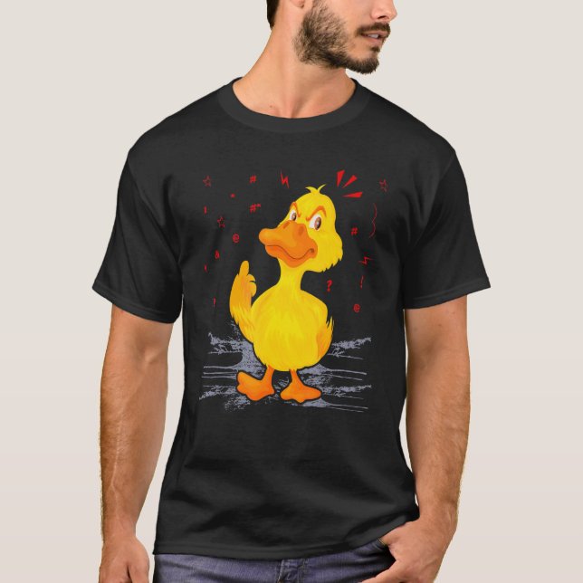 Arg Anka Anka Jakt Anka T Shirt (Framsida)