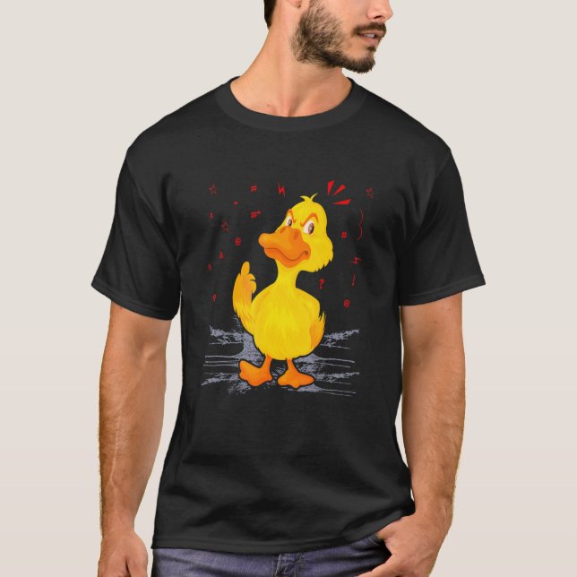 Arg Anka Anka Jakt Anka T Shirt (Framsida)