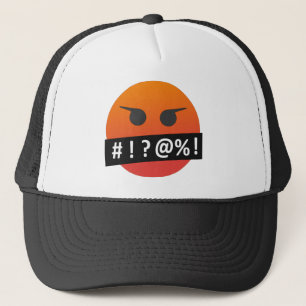 Arg Ansikte Emoji Keps