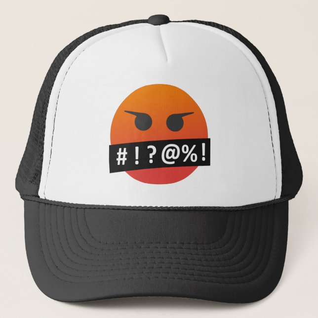 Arg Ansikte Emoji Keps (Framsida)