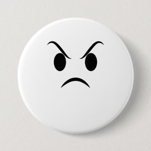 Arg Ansikte Halloween Grumpy Outrage Emojis Knapp
