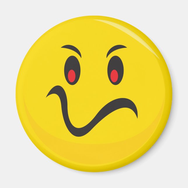 arg ansikte magnet (Framsidan)