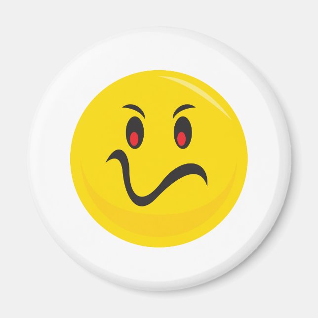 arg ansikte magnet (Framsidan)