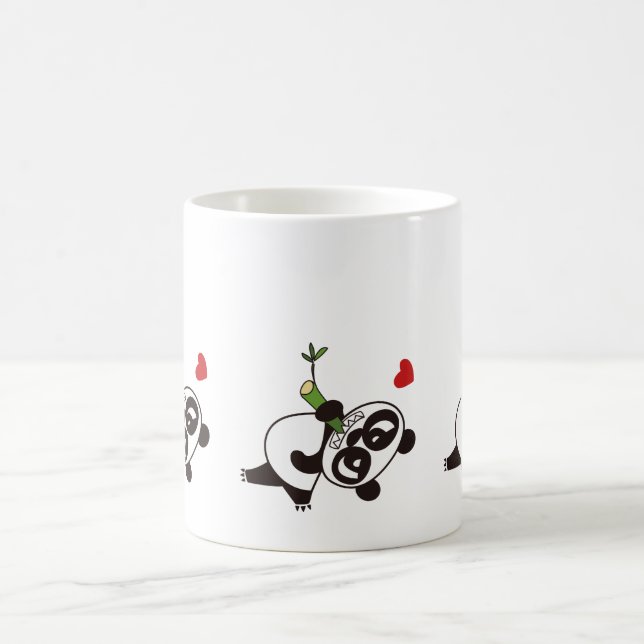 Arg Ansikte Panda 39 Kaffemugg (Center)