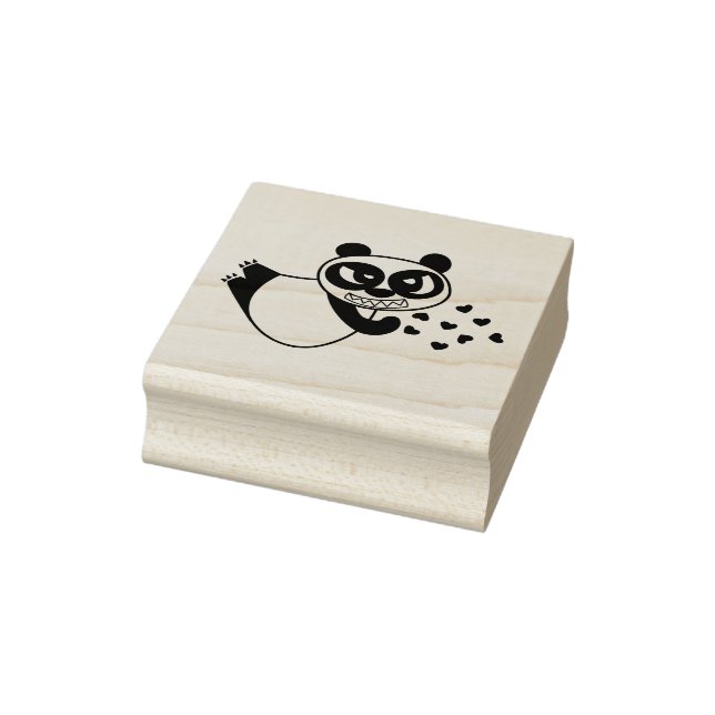 Arg Ansikte Panda-kyss kyss Stämpel (Stämpel)