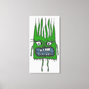 Arg Baby Vampire Funny Scary Teckning Canvastryck