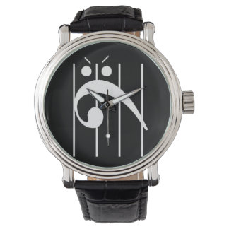 Arg Bass Clef Watch BLACK, BLACK! Armbandsur
