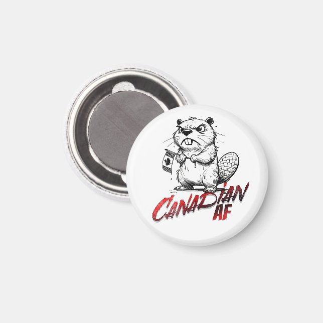 Arg Beaver Canadian AF Magnet (Front/Back)
