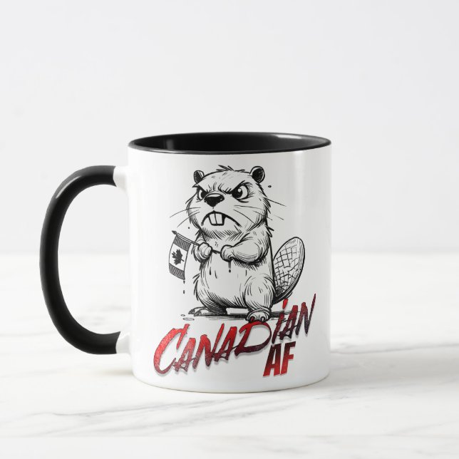 Arg Beaver Canadian AF Mugg (Vänster)