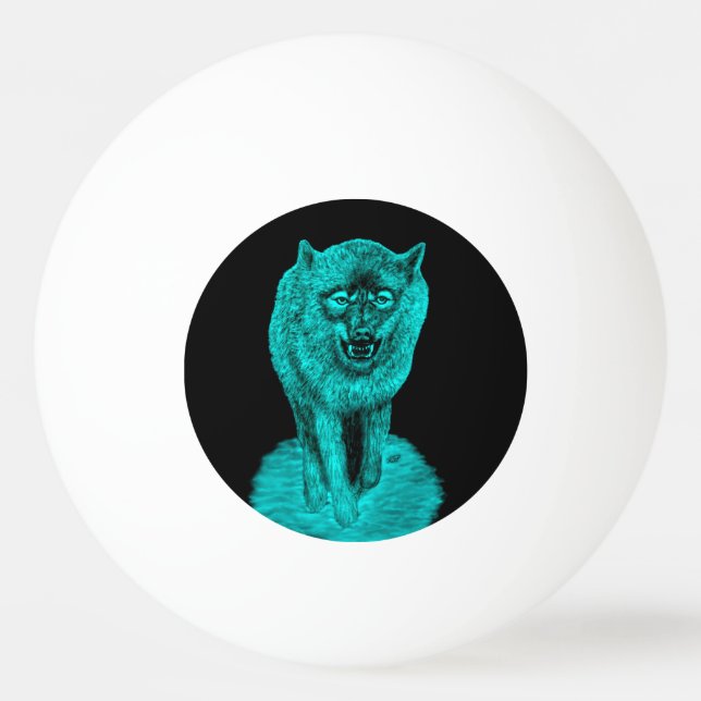 Arg Black Varg i natt Pingisboll (Framsidan)