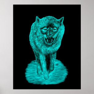 Arg Black Varg i natt Poster
