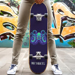 Arg Blue Kraken Octopus Personlig Namn Mini Skateboard Bräda 18,5 Cm<br><div class="desc">Skateboard arg Blue Kraken Octopus Personlig Namn</div>