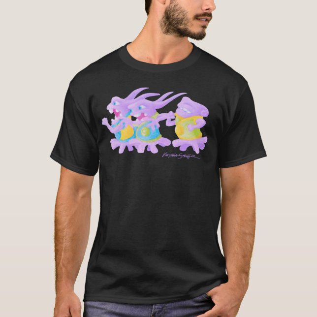 Arg Boov som bits rolig T Shirt (Framsida)