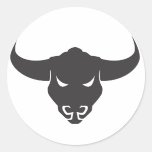 Arg Bull Sticker Runt Klistermärke