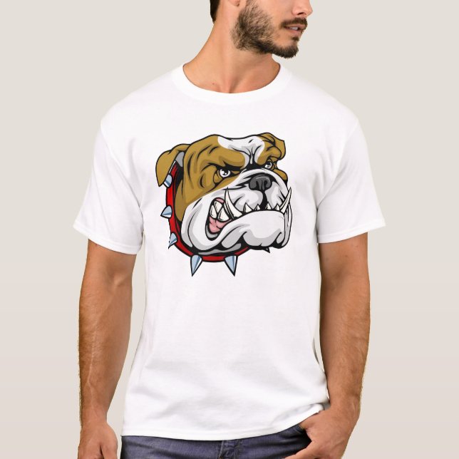 Arg bulldog shirt tee shirt (Framsida)