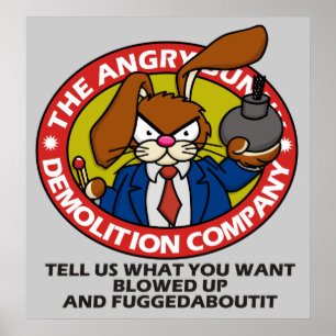 Arg Bunny Demolition Poster