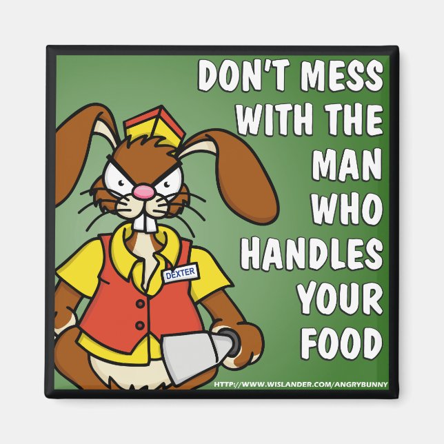 Arg Bunny Food Service Magnet (Framsidan)