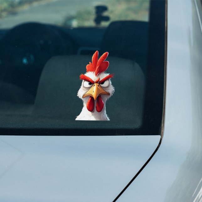 Arg Chicken Klistermärken (Angry Chicken Car Sticker)