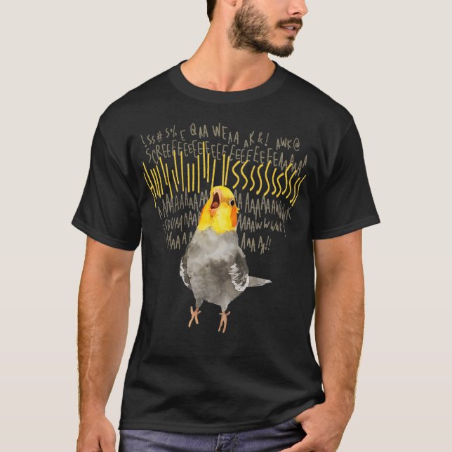 Arg Cockatiel T Shirt (Framsida)