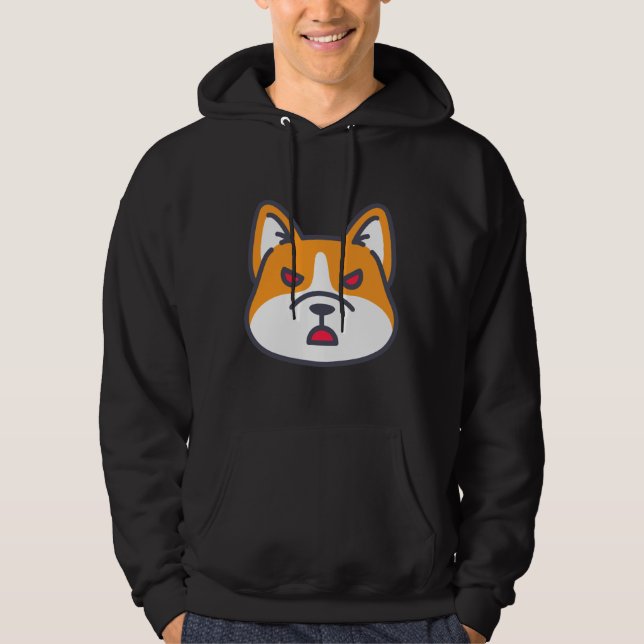 Arg Corgi 968 Hoodie (Framsida)