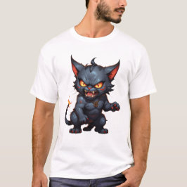 Arg demon cat gullig arg cat t shirt