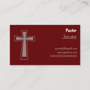 Arg design, pastor, visitkort