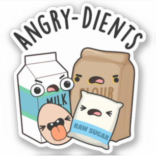 Arg-dients Funny Baking Pun Klistermärken
