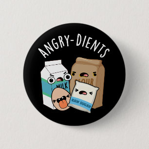 Arg-dients Funny Baking Pun Mörk BG Knapp