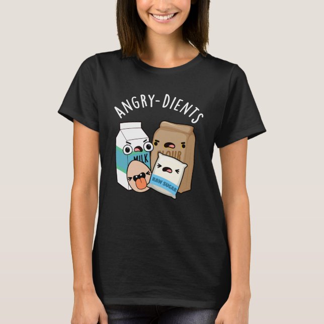 Arg-dients Funny Baking Pun Mörk BG T Shirt (Framsida)