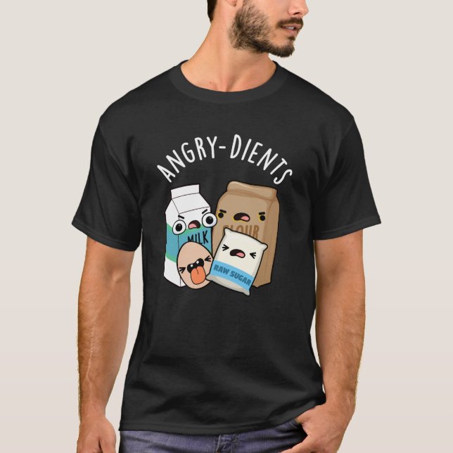 Arg-dients Funny Baking Pun Mörk BG T Shirt (Framsida)