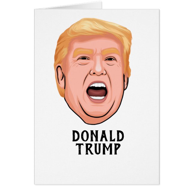 ARG DONALD TRUMP-ANPASSNINGSBAR HÄLSNINGSKORT (Framsidan)
