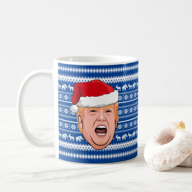 Arg Donald Trump jul Kaffemugg (Med munk)