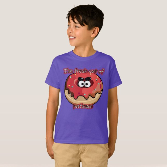 Arg Donut: Färskt slut på tålamodet T Shirt (Hel framsida)