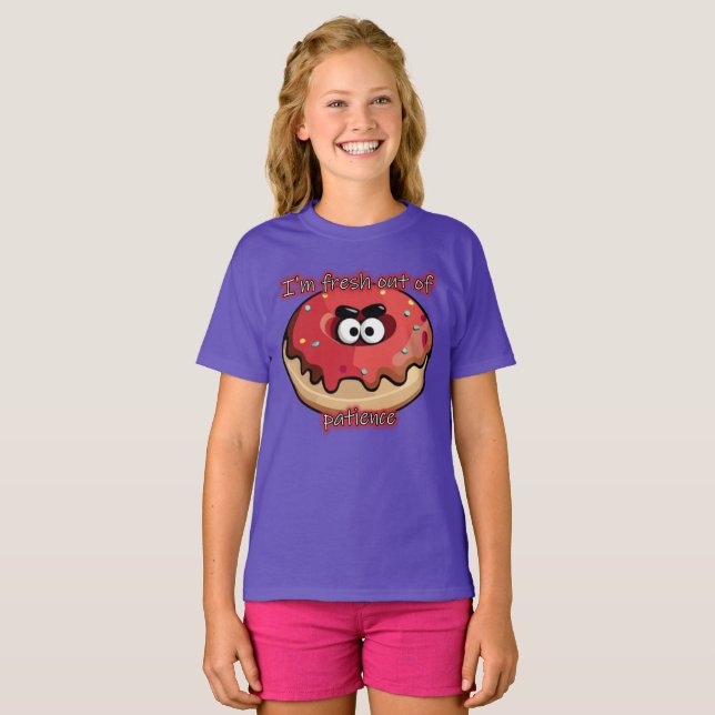 Arg Donut: Färskt slut på tålamodet T Shirt (Hel framsida)