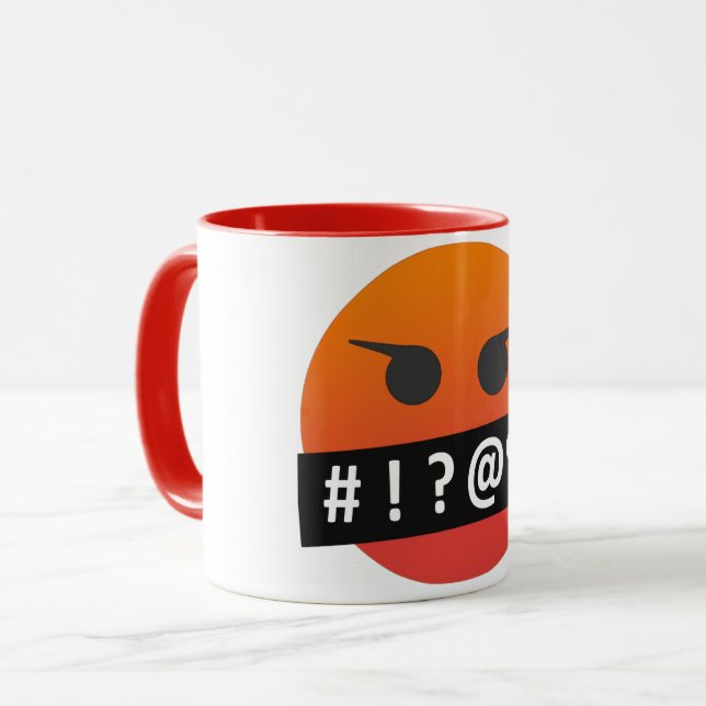 Arg Emoji Coffee Mugg (Framsida vänster)