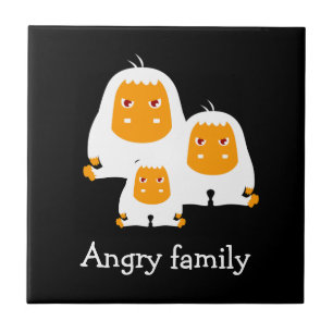 Arg-familjen Monkey design T-Shirt Bath Mat Kakelplatta