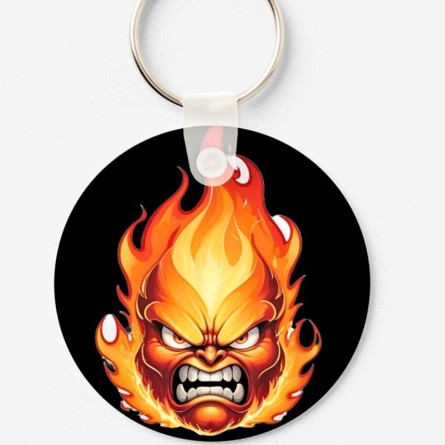 Arg Flame Fuuny Nyckelring (Skapare uppladdad)