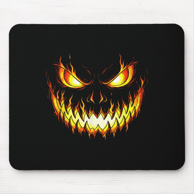 Arg Flame Pumpkin Halloween Costume Manar Kvinnor Musmatta (Framsidan)