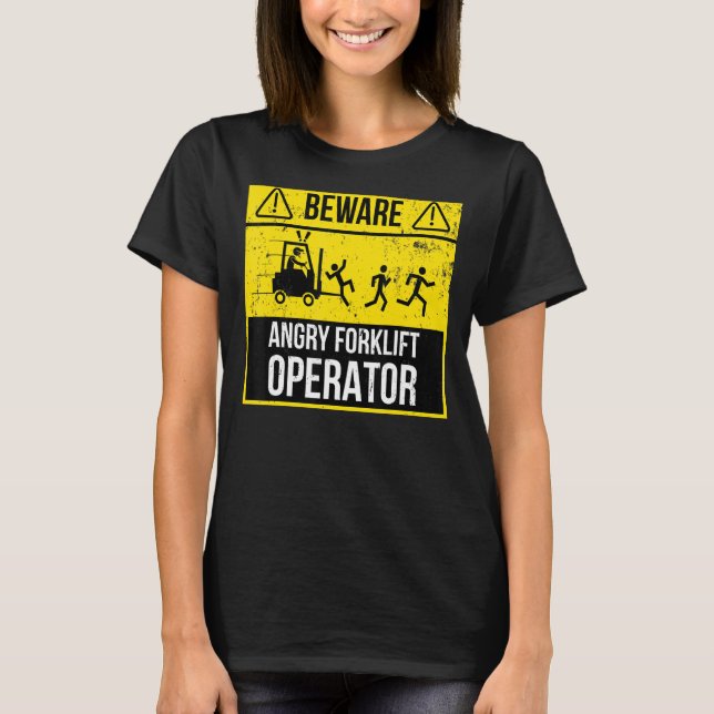 Arg Forklift operator Forklift Driver Glift T Shirt (Framsida)